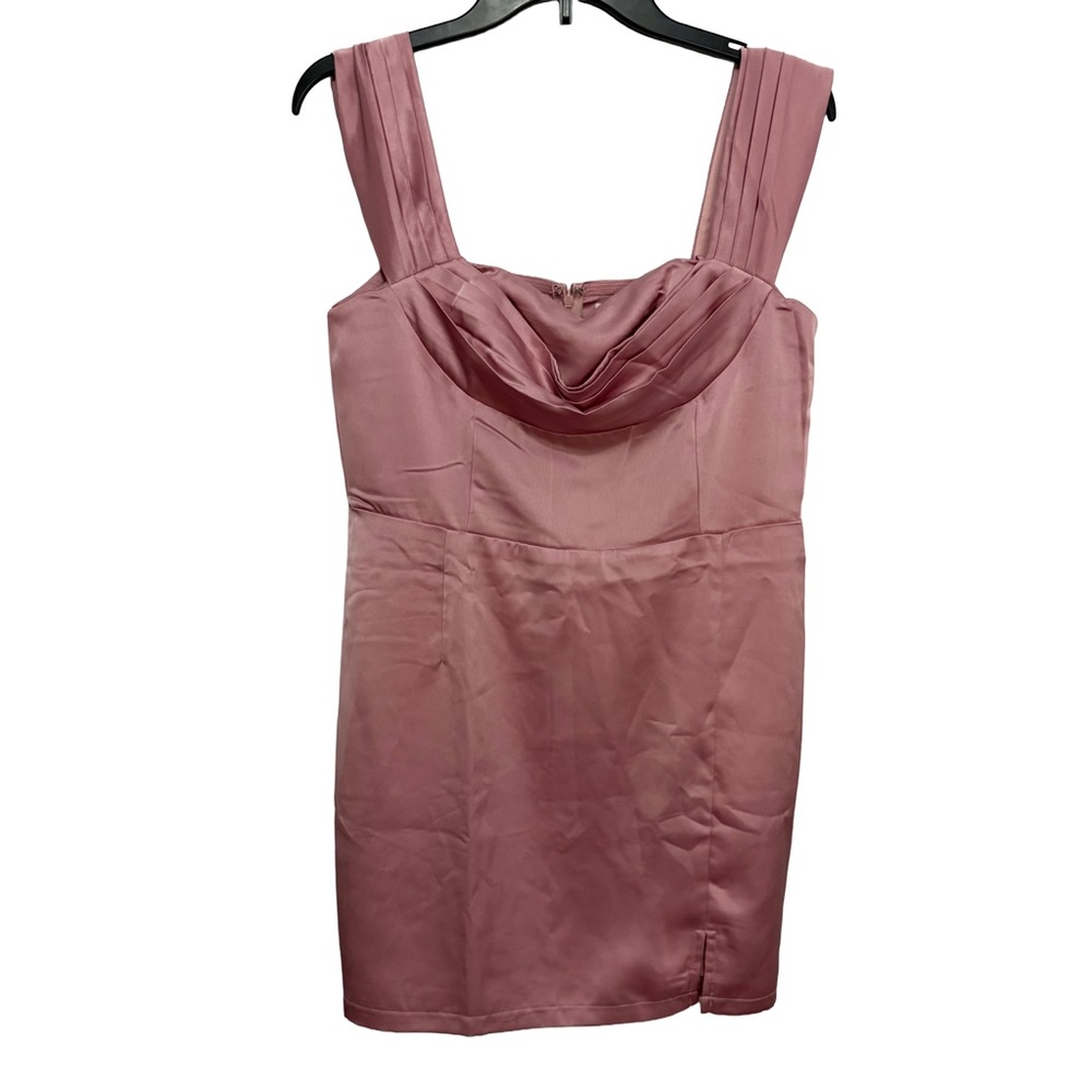 Edit by Nine Madida Collection Pink Mini Dress with slit. Size M. NWT